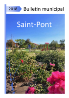 Bulletin Municipal Saint Pont 2018