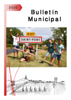 Bulletin Municipal de Saint-Pont Année 2020
