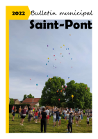 Bulletin Municipal de Saint-Pont 2022