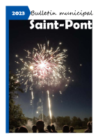 Bulletin Municipal de Saint-Pont 2023